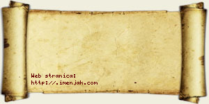 Jakov Bzenić vizit kartica